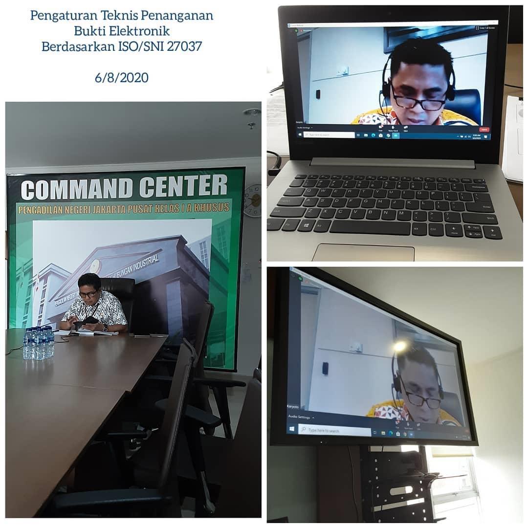 WEBINAR OLEH KPK TENTANG PENGATURAN TEKNIS PENANGANAN BUKTI ELEKTRONIK BERDASARKAN ISO/SNI 27037