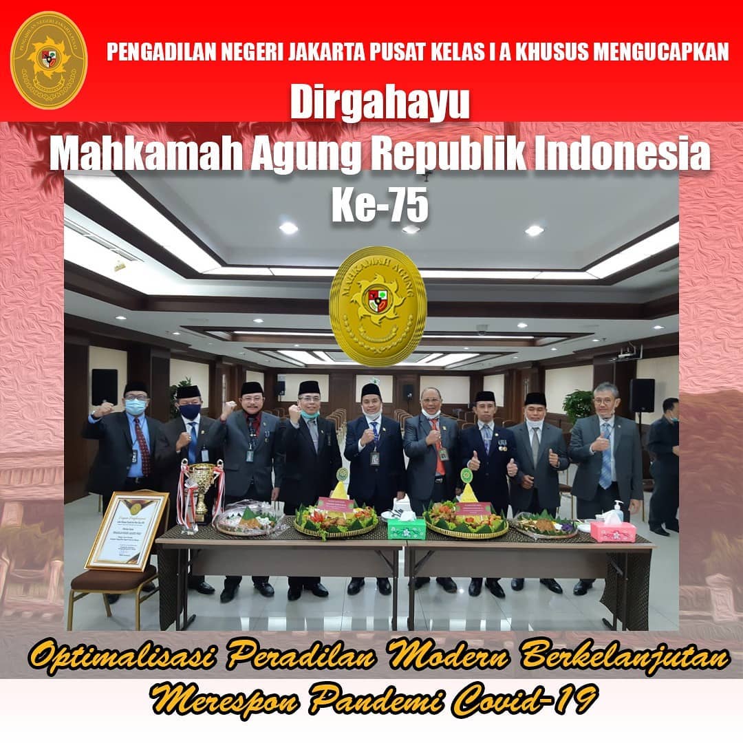 DIRGAHAYU MAHKAMAH AGUNG REPUBLIK INDONESIA KE-75 PADA TAHUN 2020