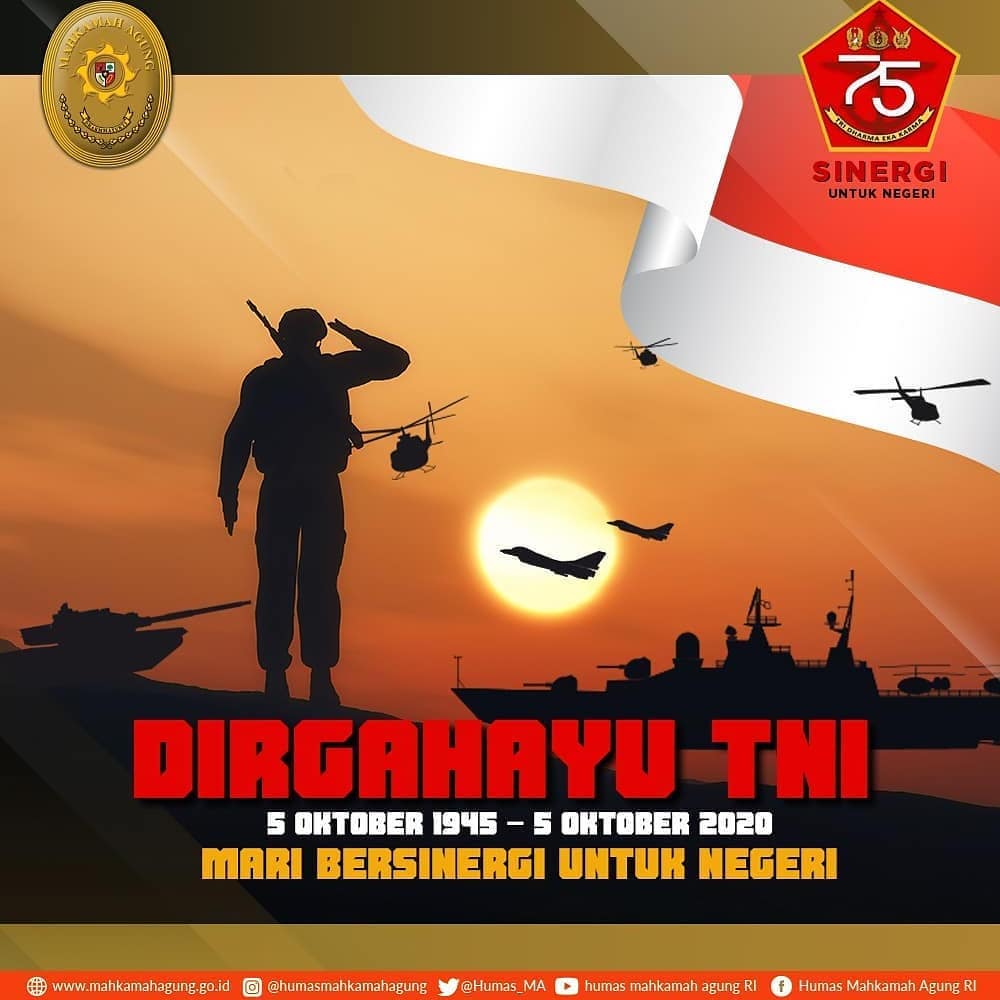 REPOST from @humasMARI - DIRGAHAYU TNI TAHUN 2020.