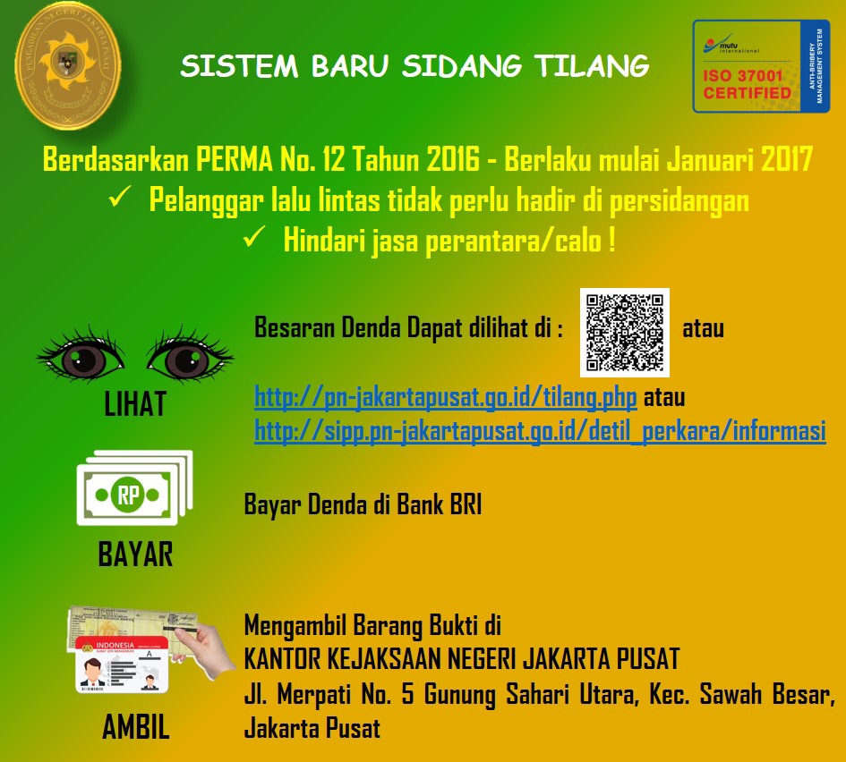 SISTEM BARU SIDANG TILANG