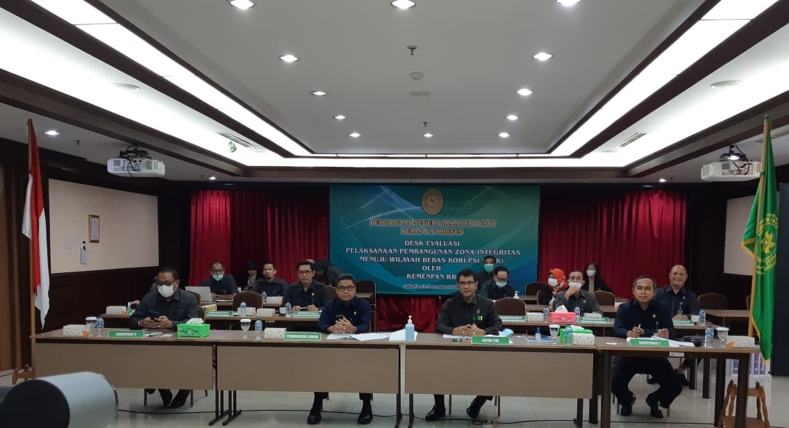 DESK EVALUASI PELAKSANAAN PEMBANGUNAN ZONA INTEGRITAS (ZI) MENUJU WILAYAH BEBAS KORUPSI (WBK)