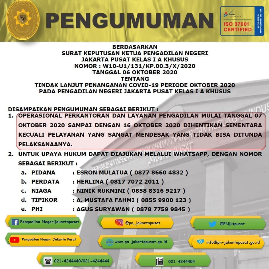 PENGUMUMAN