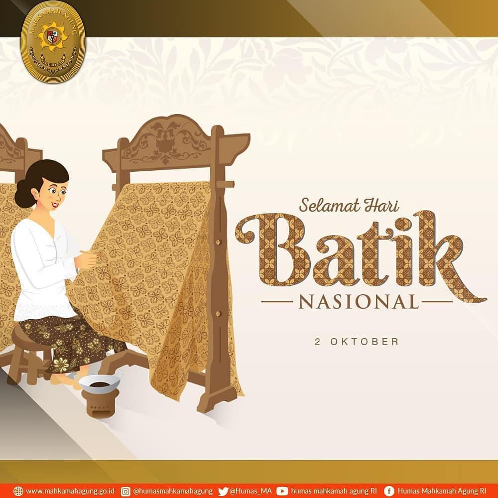 REPOST from @humasMARI - SELAMAT HARI BATIK NASIONAL.