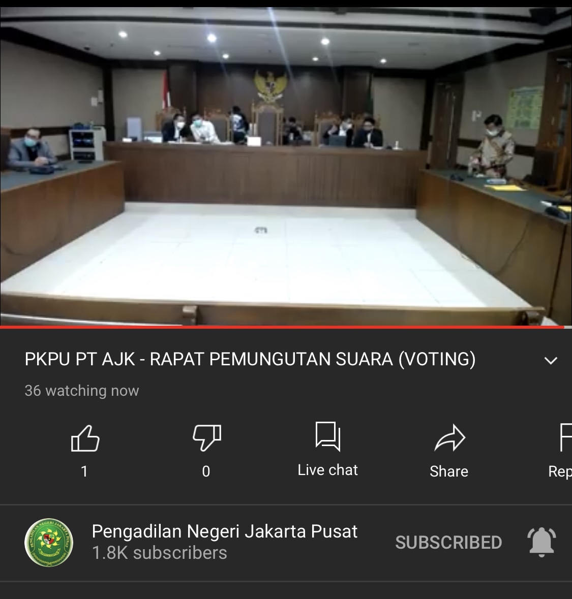 RAPAT PEMUNGUTAN SUARA (VOTING) PKPU PT. AJK