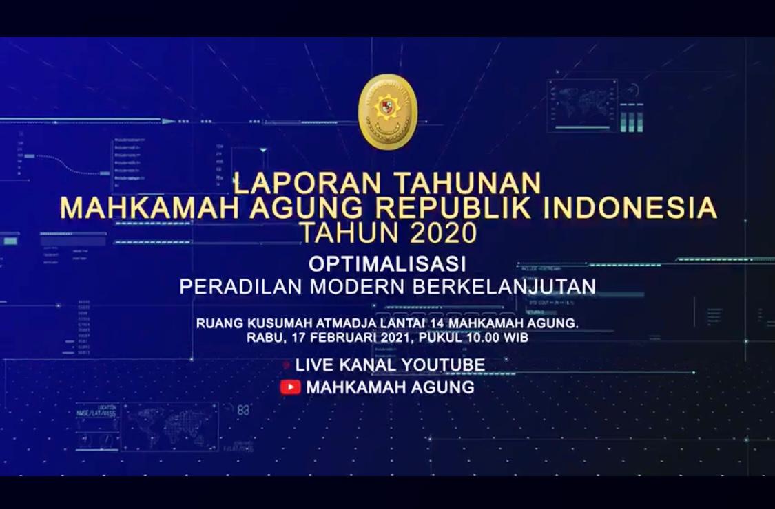 LAPORAN TAHUNAN MAHKAMAH AGUNG RI TAHUN 2020