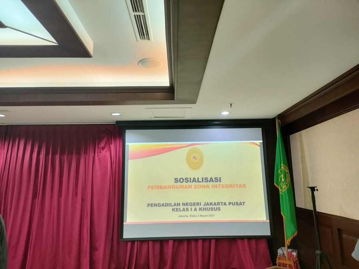 SOSIALISASI PEMBANGUNAN ZONA INTEGRITAS TAHUN 2021