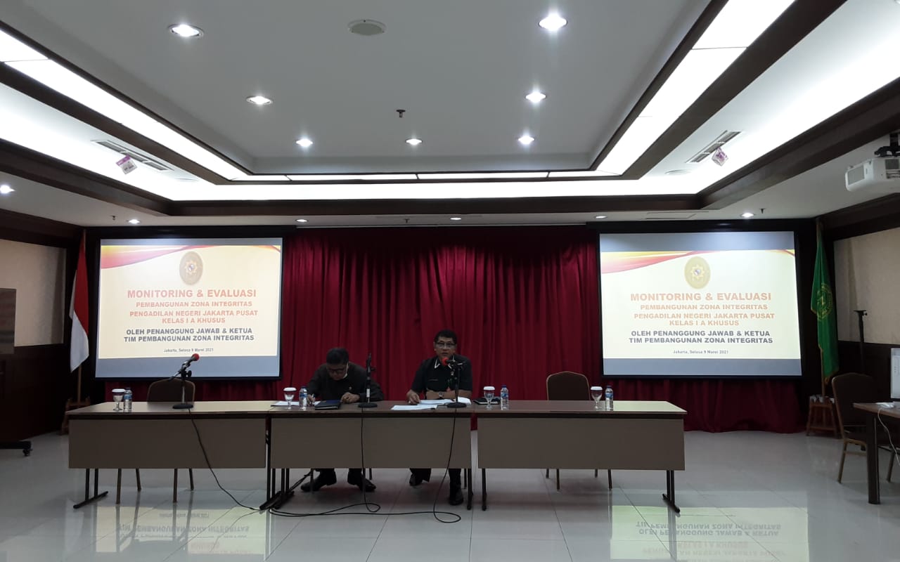 MONITORING DAN EVALUASI PEMBANGUNAN ZONA INTEGRITAS