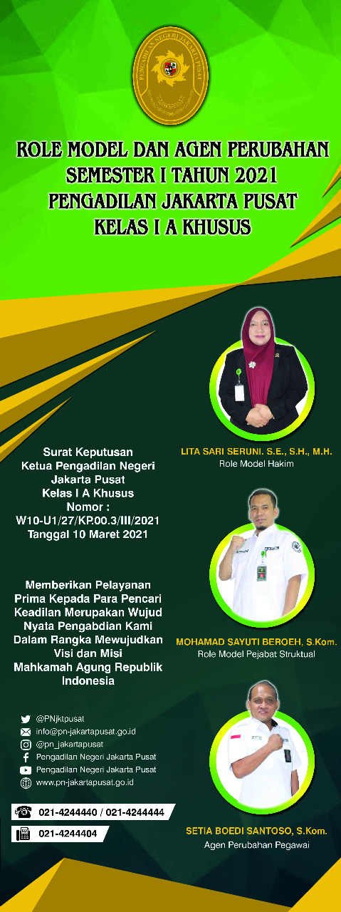 ROLE MODEL DAN AGEN PERUBAHAN SEMESTER I 2021