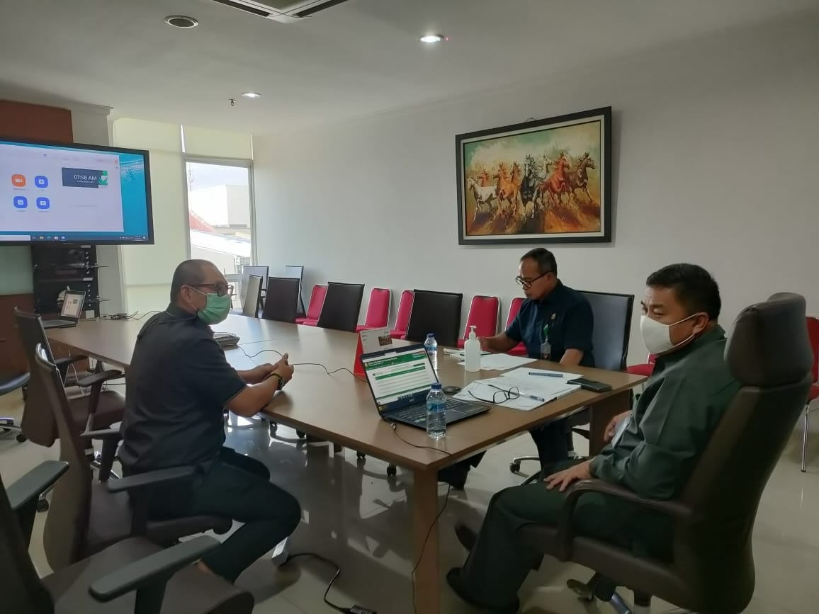 RAPAT EVALUASI EKSEKUSI TAHUN 2021 SECARA VIRTUAL