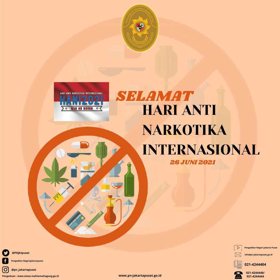 SELAMAT HARI ANTI NARKOBA INTERNASIONAL 2021