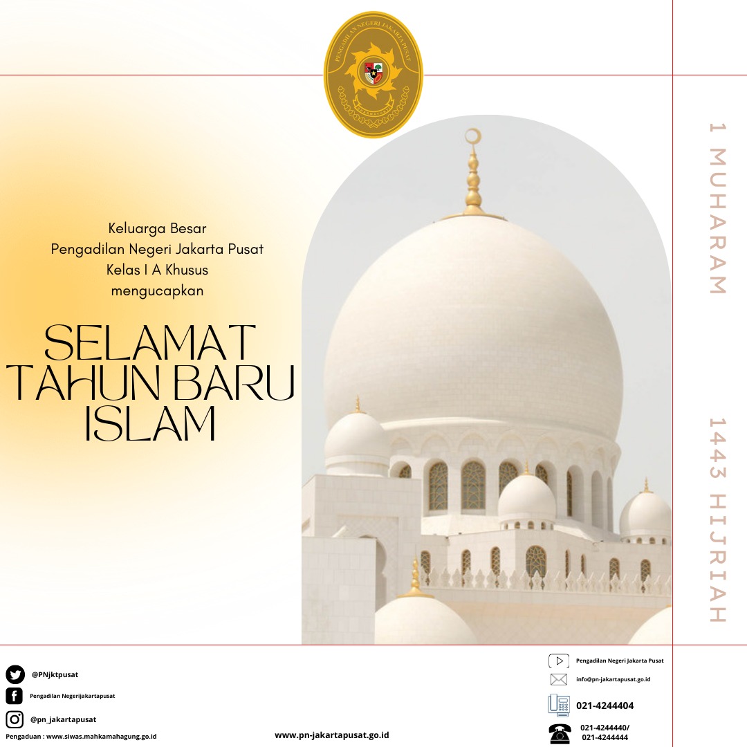 SELAMAT TAHUN BARU ISLAM 1 MUHARRAM 1443 HIJRIYAH