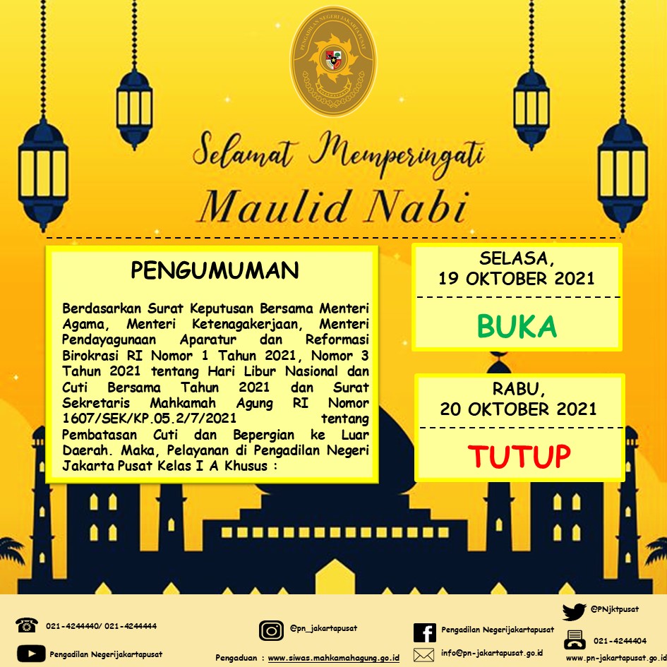 SELAMAT MEMPERINGATI MAULID NABI, 12 RABIUL AWAL 1443 H