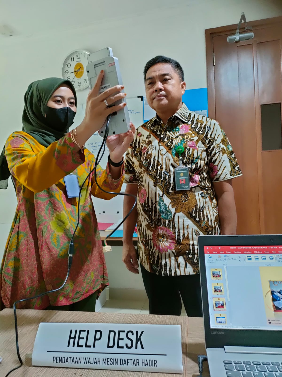 HELPDESK PEMINDAIAN WAJAH PADA MESIN PRESENSI BARU