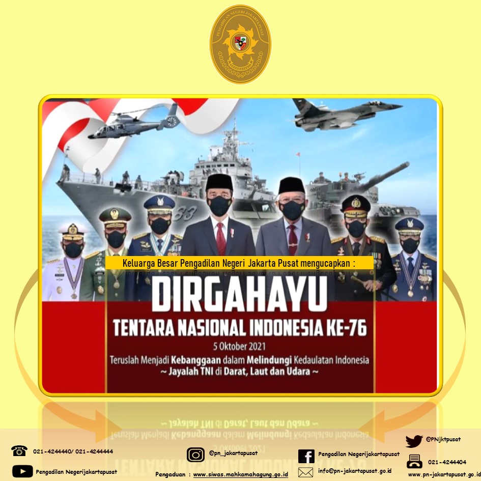 DIRGAHAYU TENTARA NASIONAL INDONESIA KE-76