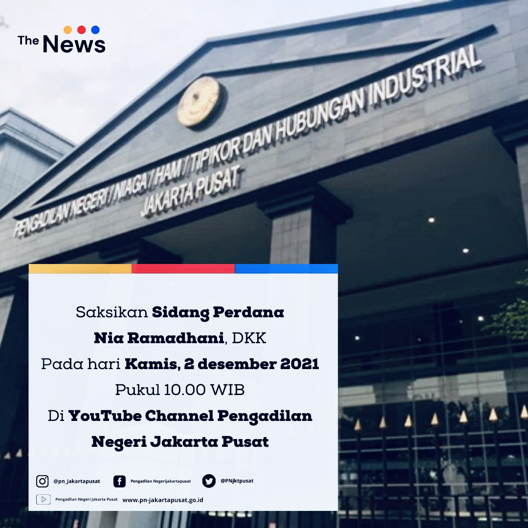 SIARAN LANGSUNG SIDANG PERTAMA - NIA RAMADHANI, DKK.