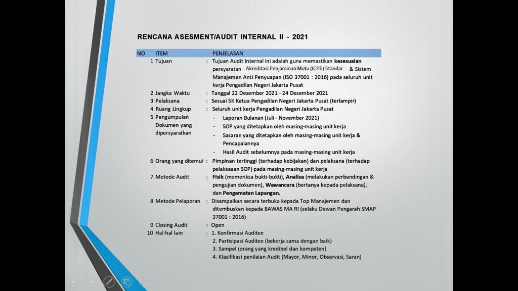 RAPAT PERSIAPAN ASSESSMENT INTERNAL APM & MONEV SMAP