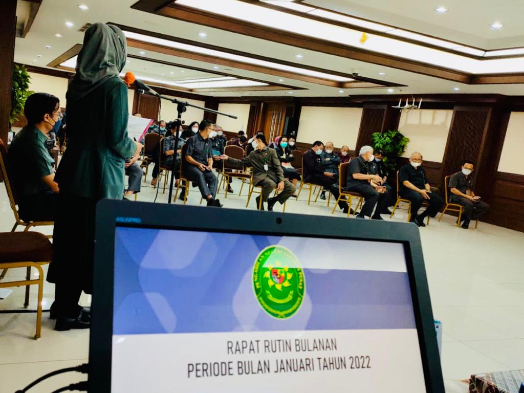 RAPAT RUTIN BULANAN PERIODE BULAN JANUARI TAHUN 2022