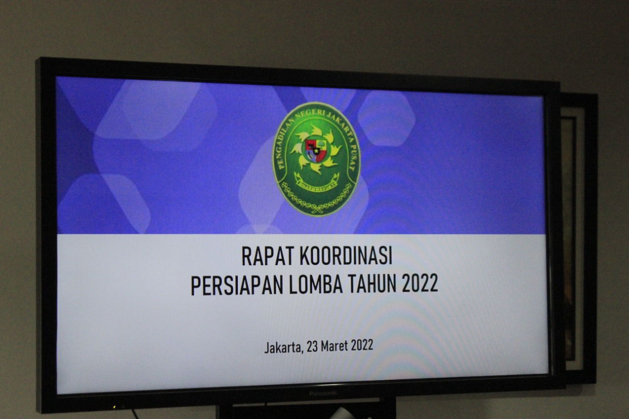 RAPAT KOORDINASI - LOMBA SATKER PERADILAN UMUM 2022
