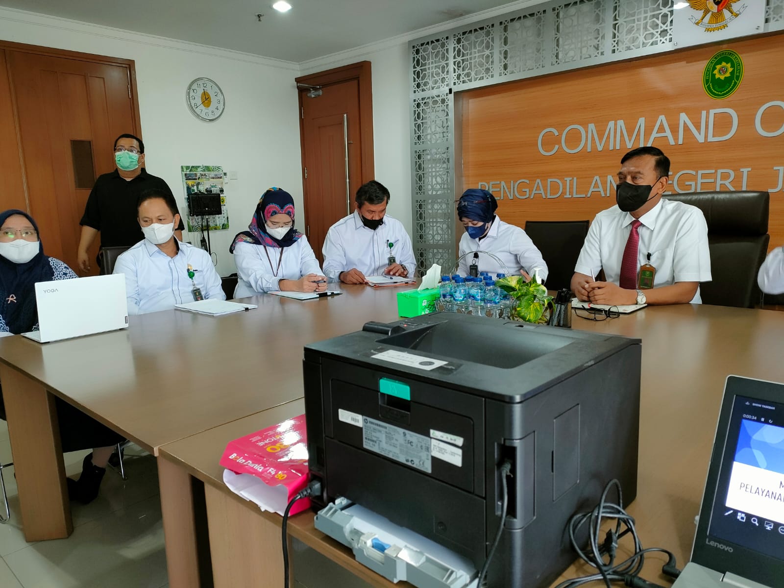 RAPAT MONITORING DAN EVALUASI (MONEV) PTSP MARET 2022