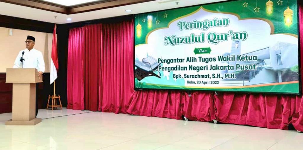 PERINGATAN NUZULUL QUR'AN DAN PENGANTAR ALIH TUGAS WKPN Bpk. SURACHMAT, S.H., M.H.
