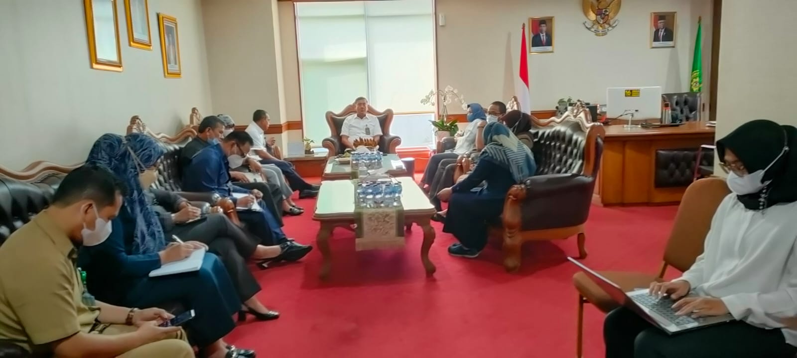 RAPAT MONITORING DAN EVALUASI (MONEV) PELAYANAN TERPADU SATU PINTU (PTSP) PERIODE BULAN JUNI 2022