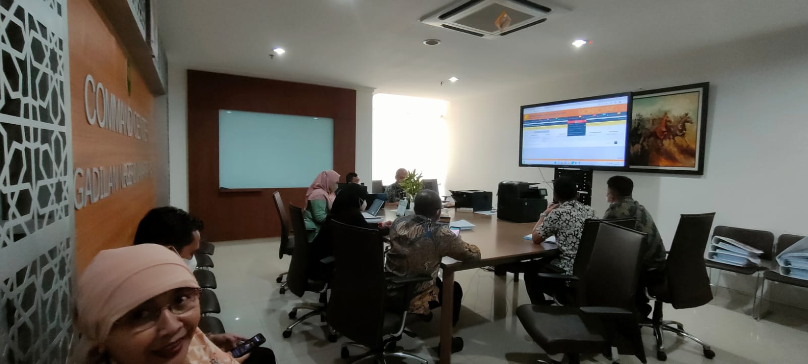 RAPAT LANJUTAN MONITORING EVALUASI (MONEV) SISTEM INFORMASI PENELUSURAN PERKARA (SIPP)