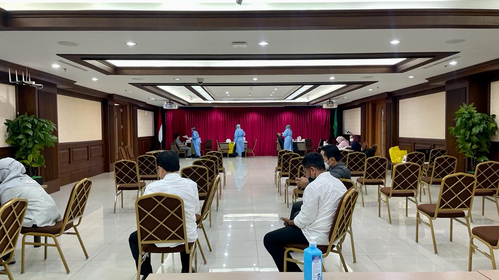 PCR SWAB TEST MASSAL OLEH DINAS KESEHATAN DKI JAKARTA Cq. PUSKESMAS KEC. KEMAYORAN PERIODE JULI 2022