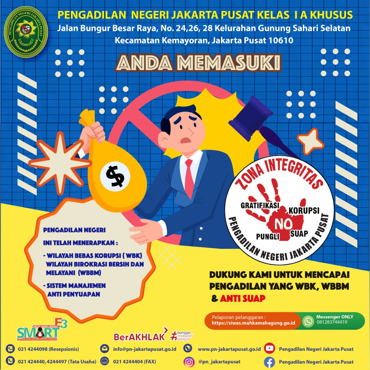 PUBLIC CAMPAIGN ZONA INTEGRITAS MENUJU WILAYAH BEBAS KORUPSI dan WILAYAH BIROKRASI BERSIH MELAYANI