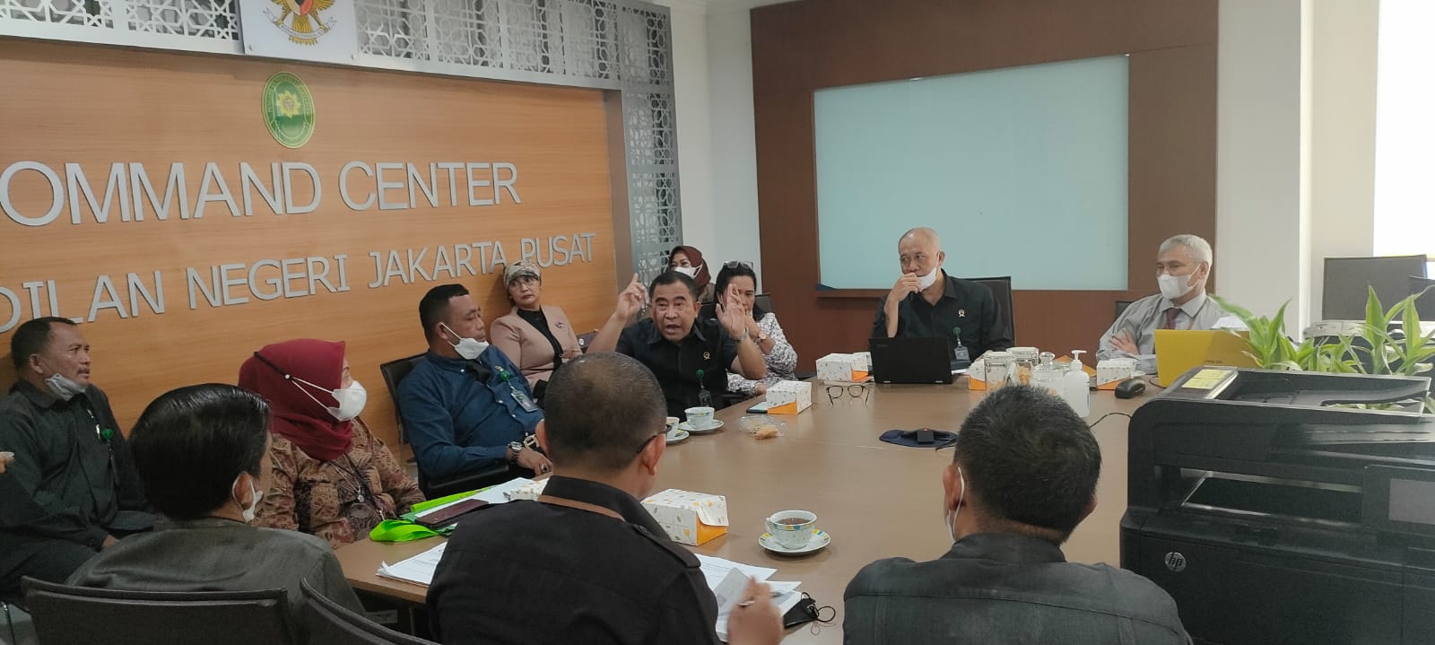 RAPAT PANITIA QURBAN PENGADILAN NEGERI JAKARTA PUSAT KELAS I A KHUSUS DALAM RANGKA IDUL ADHA 1443H
