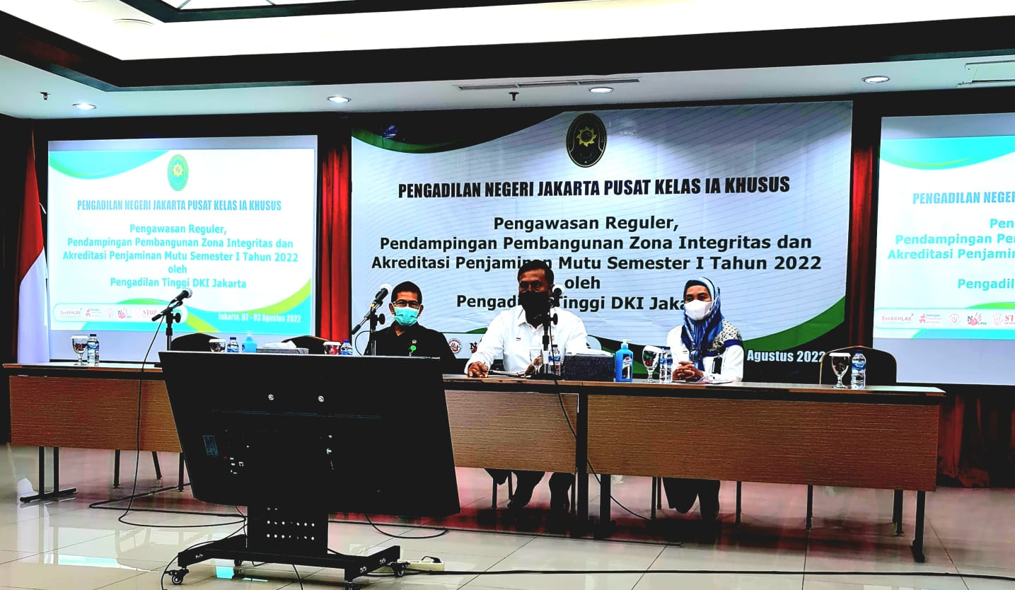 PENGAWASAN REGULER, PENDAMPINGAN PEMBANGUNAN ZI DAN APM SEMESTER I TAHUN 2022 OLEH PT DKI JAKARTA