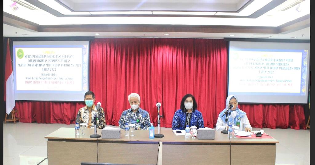 OPENING MEETING ASSESSMENT SURVEILLANCE AKREDITASI PENJAMINAN MUTU (APM) DITJEN BADILUM TAHUN 2022
