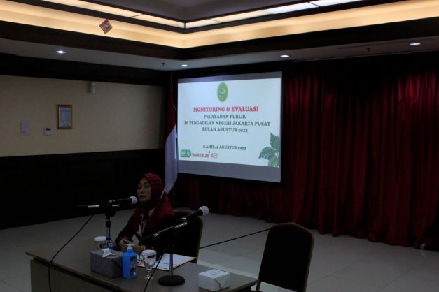 MONITORING EVALUASI (MONEV) PELAYANAN PUBLIK PADA PENGADILAN NEGERI JAKARTA PUSAT KELAS IA KHUSUS