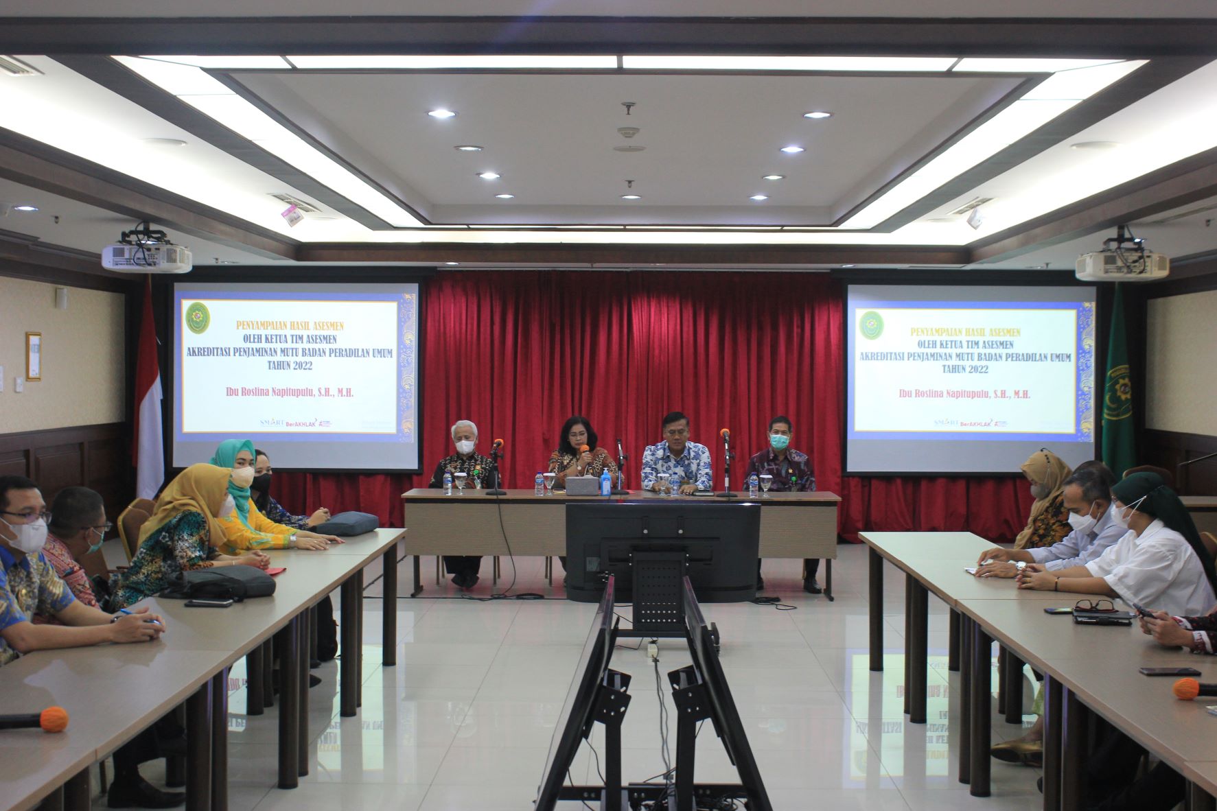 CLOSING MEETING ASSESSMENT SURVEILLANCE AKREDITASI PENJAMINAN MUTU (APM) DITJEN BADILUM TAHUN 2022