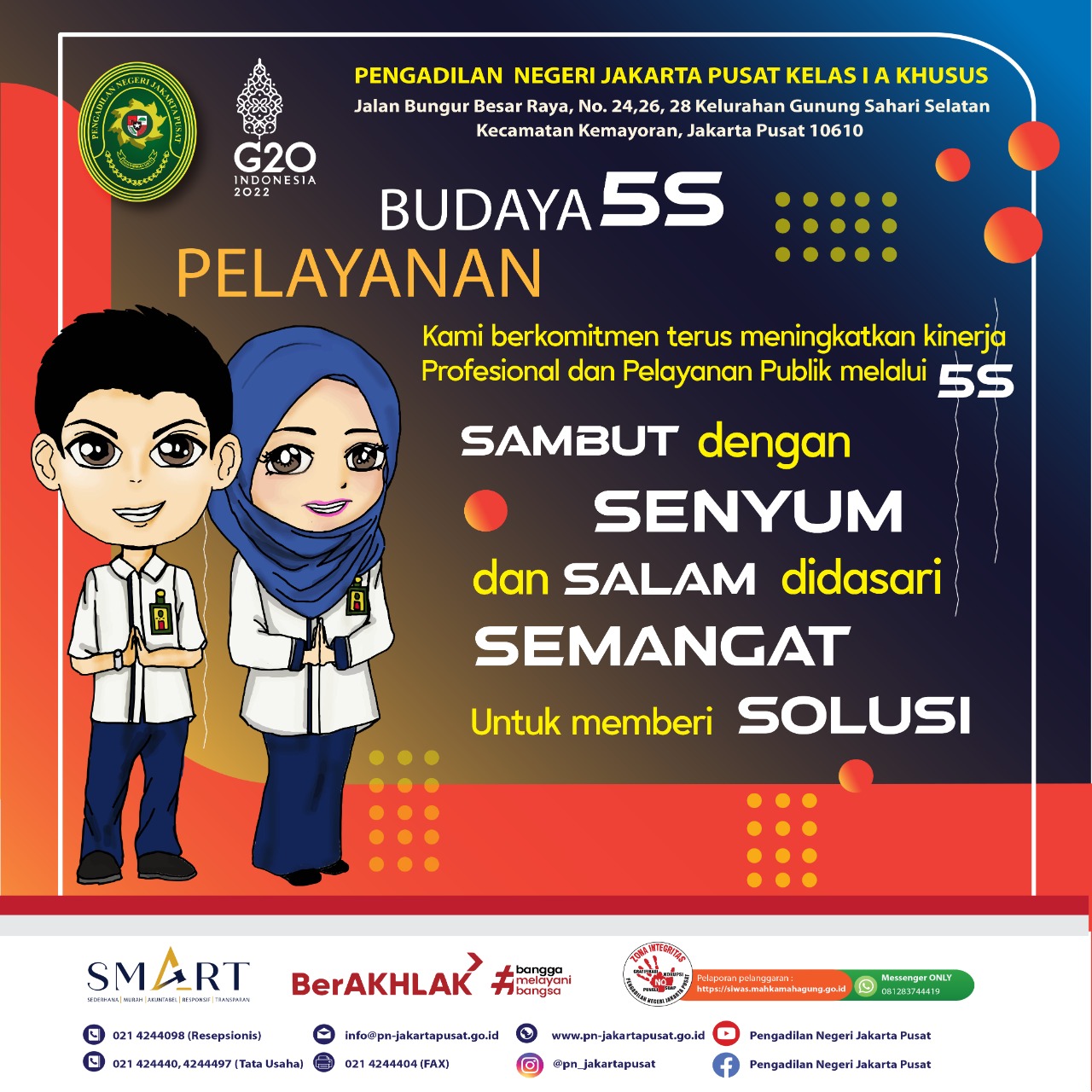BUDAYA 5S DALAM PENINGKATAN PELAYANAN PUBLIK PADA PENGADILAN NEGERI JAKARTA PUSAT KELAS IA KHUSUS