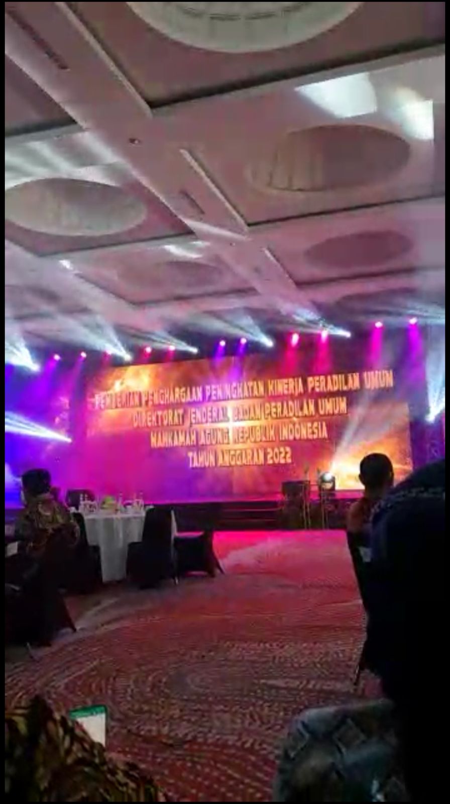 PENGHARGAAN PENINGKATAN KINERJA PERADILAN UMUM DIREKTORAT JENDERAL BADAN PERADILAN UMUM T.A. 2022