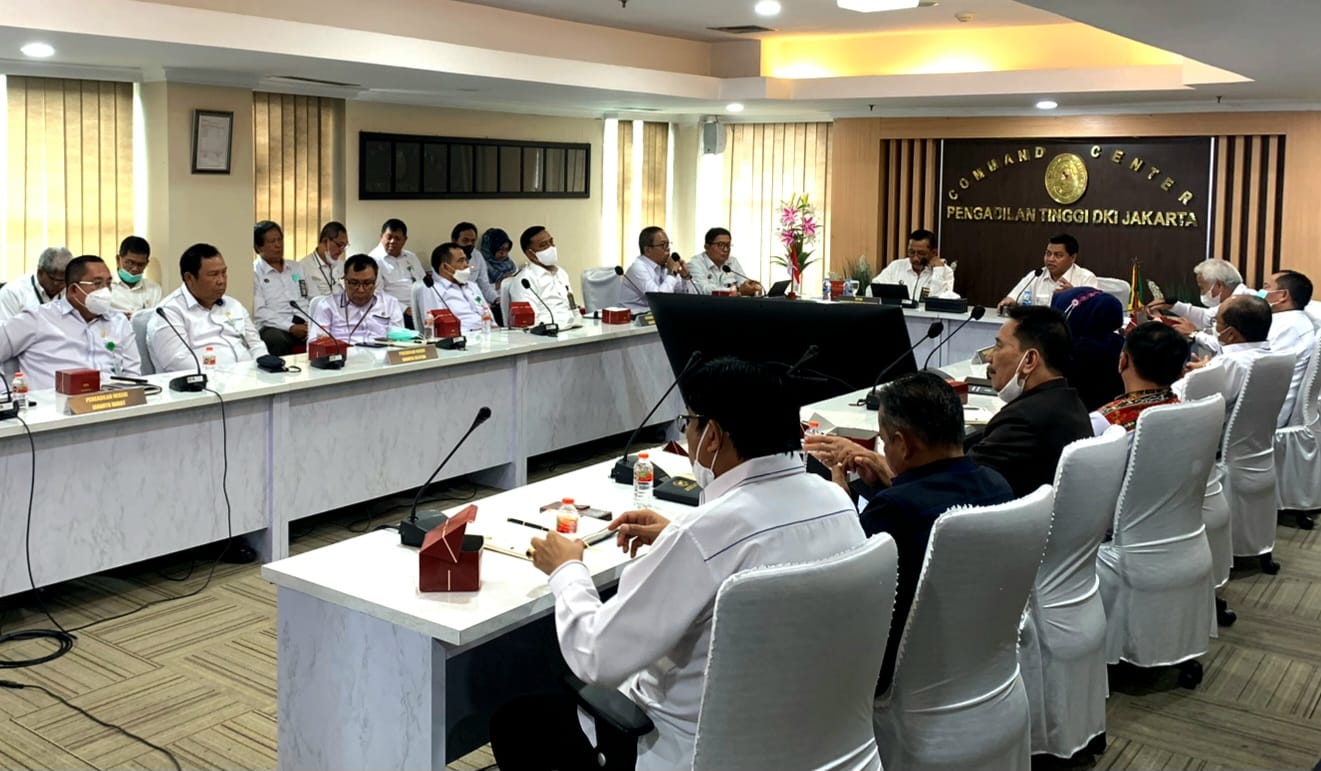 RAPAT KOORDINASI PIMPINAN PENGADILAN TINGGI DKI JAKARTA DENGAN PIMPINAN PENGADILAN NEGERI SE-JAKARTA