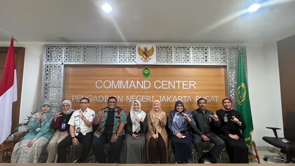 KUNJUNGAN KERJA KOMISI INFORMASI PROVINSI DKI JAKARTA KE PENGADILAN NEGERI JAKARTA PUSAT