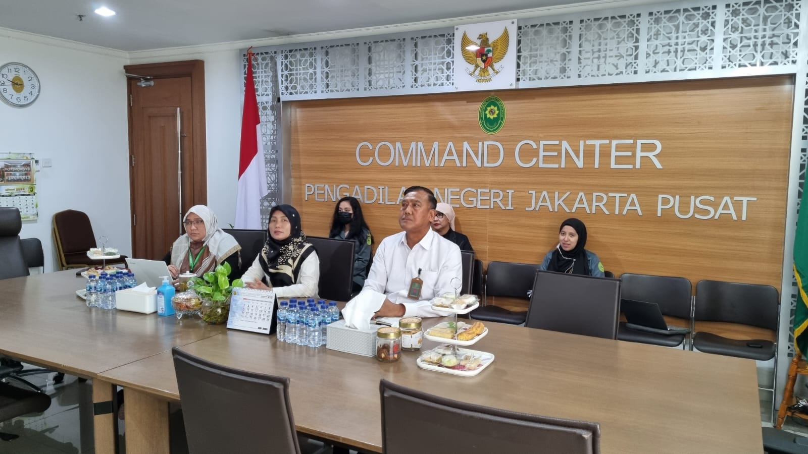 Pengadilan Negeri Jakarta Pusat Kelas IA Khusus mengikuti Pencanangan SMAP dari BAWAS MA RI