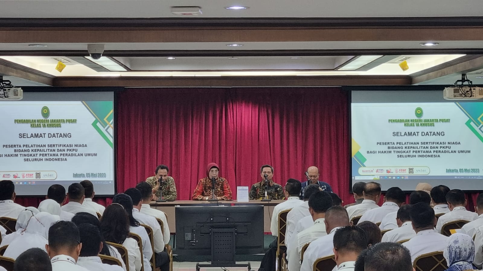 PN JAKARTA PUSAT MENERIMA KUNJUNGAN PESERTA PELATIHAN SERTIFIKASI NIAGA