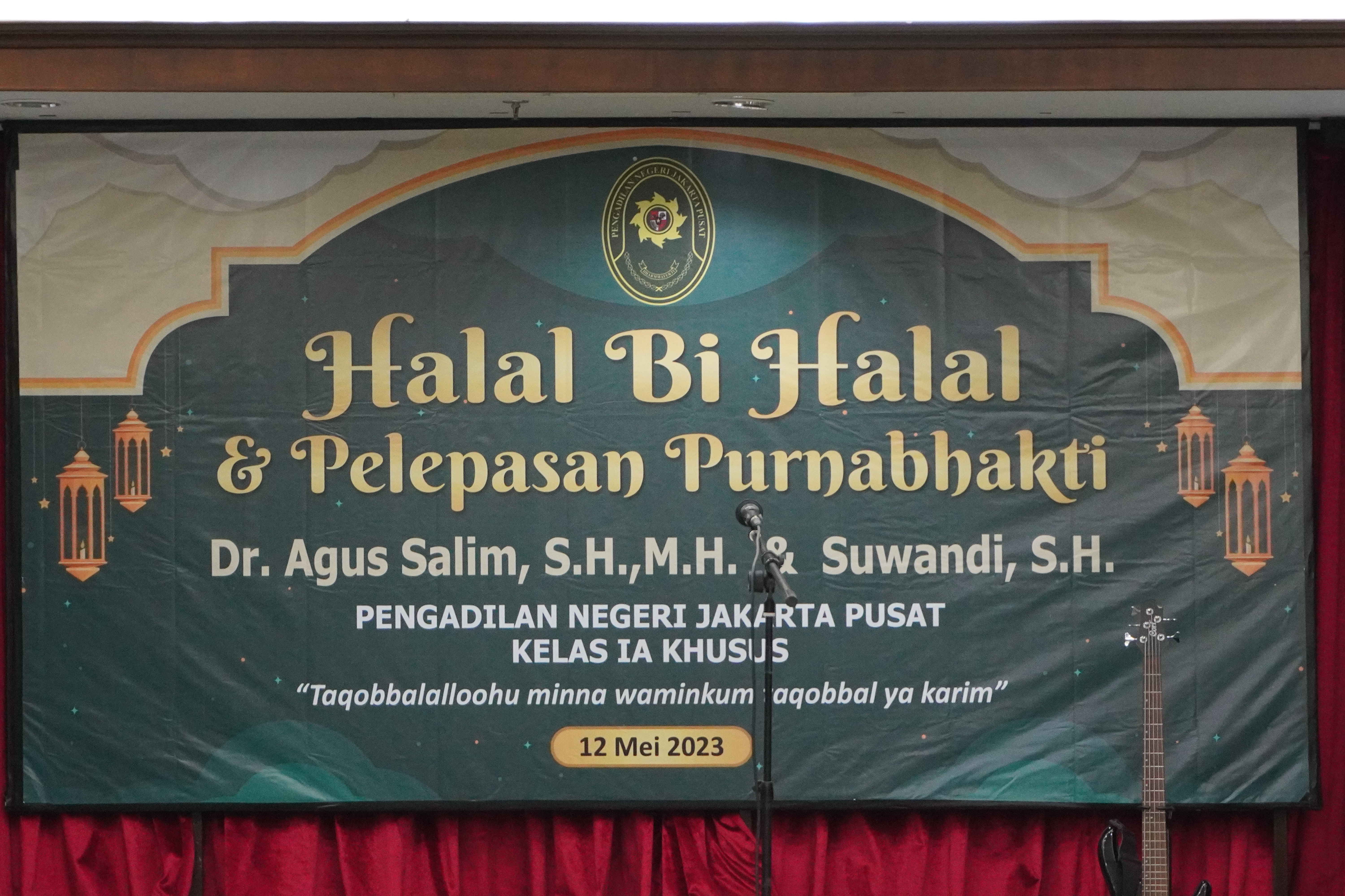 PN JAKARTA PUSAT ADAKAN HALAL BI HALAL  DAN PELEPASAN PURNABHAKTI HAKIM DAN PEGAWAI