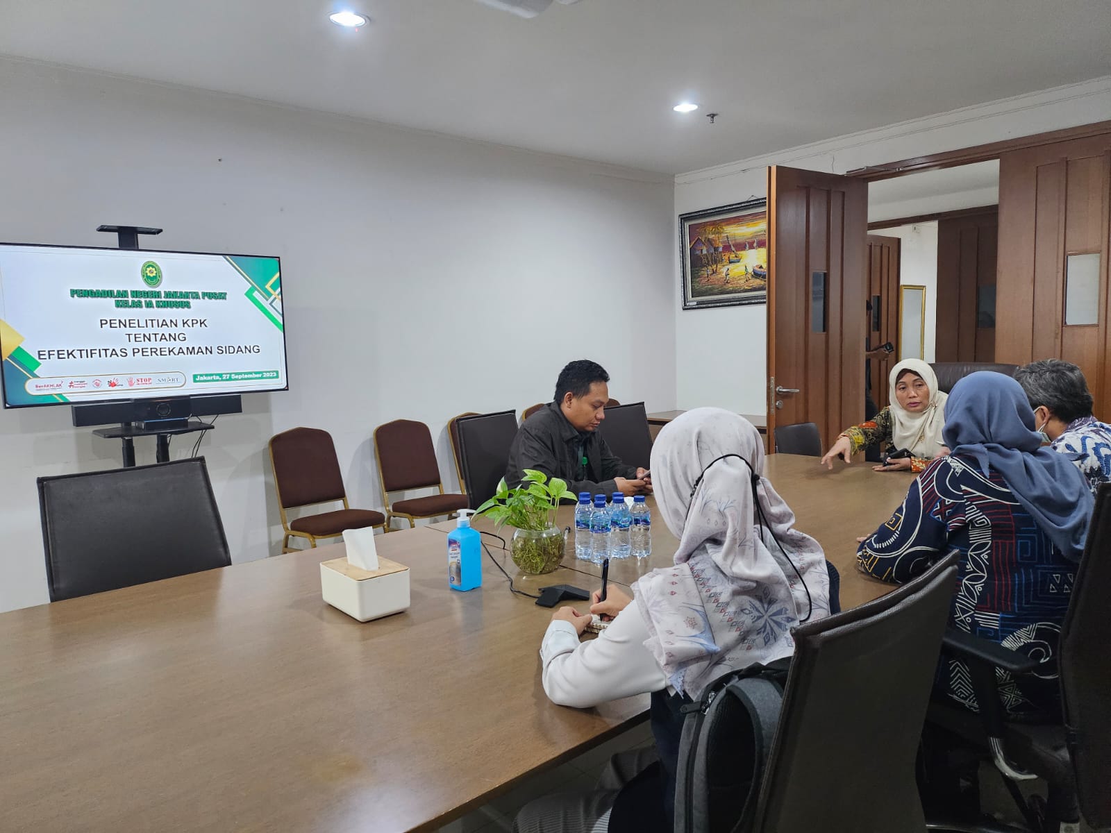 Kunjungan Lapangan Komisi Pemberantasan Korupsi (KPK) ke Pengadilan Negeri Jakarta Pusat