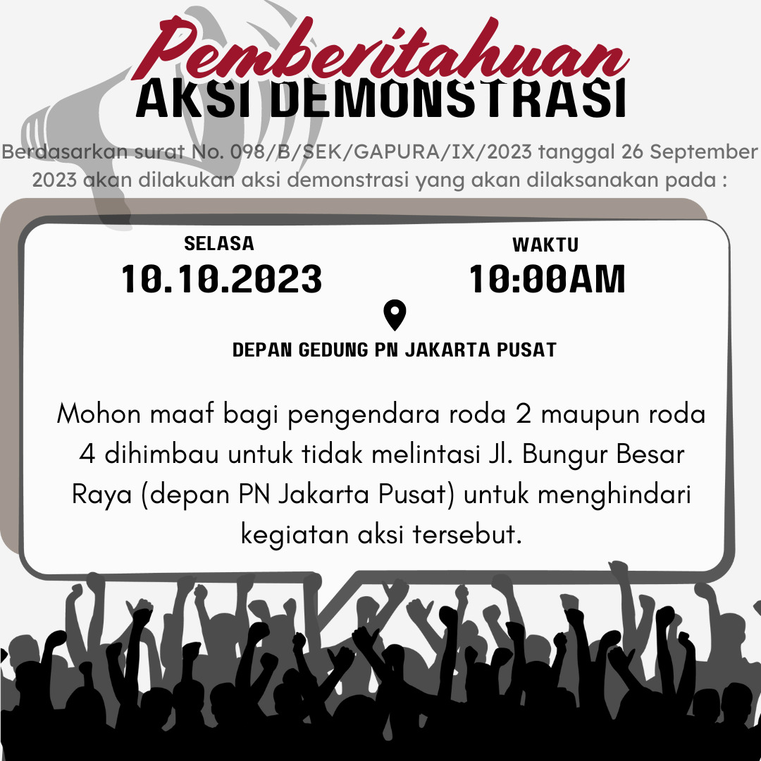 PEMBERITAHUAN AKSI DEMONSTRASI