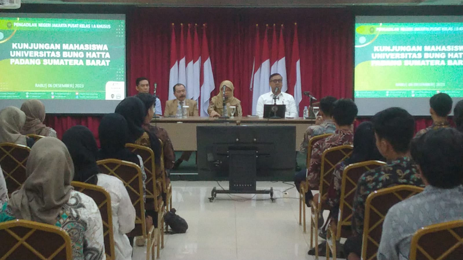 KUNJUNGAN MAHASISWA FAKULTAS HUKUM UNIVERSITAS BUNG HATTA PADANG, SUMATERA BARAT