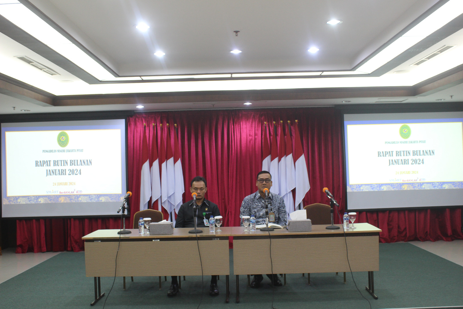RAPAT RUTIN BULANAN PENGADILAN NEGERI JAKARTA PUSAT KELAS lA KHUSUS
