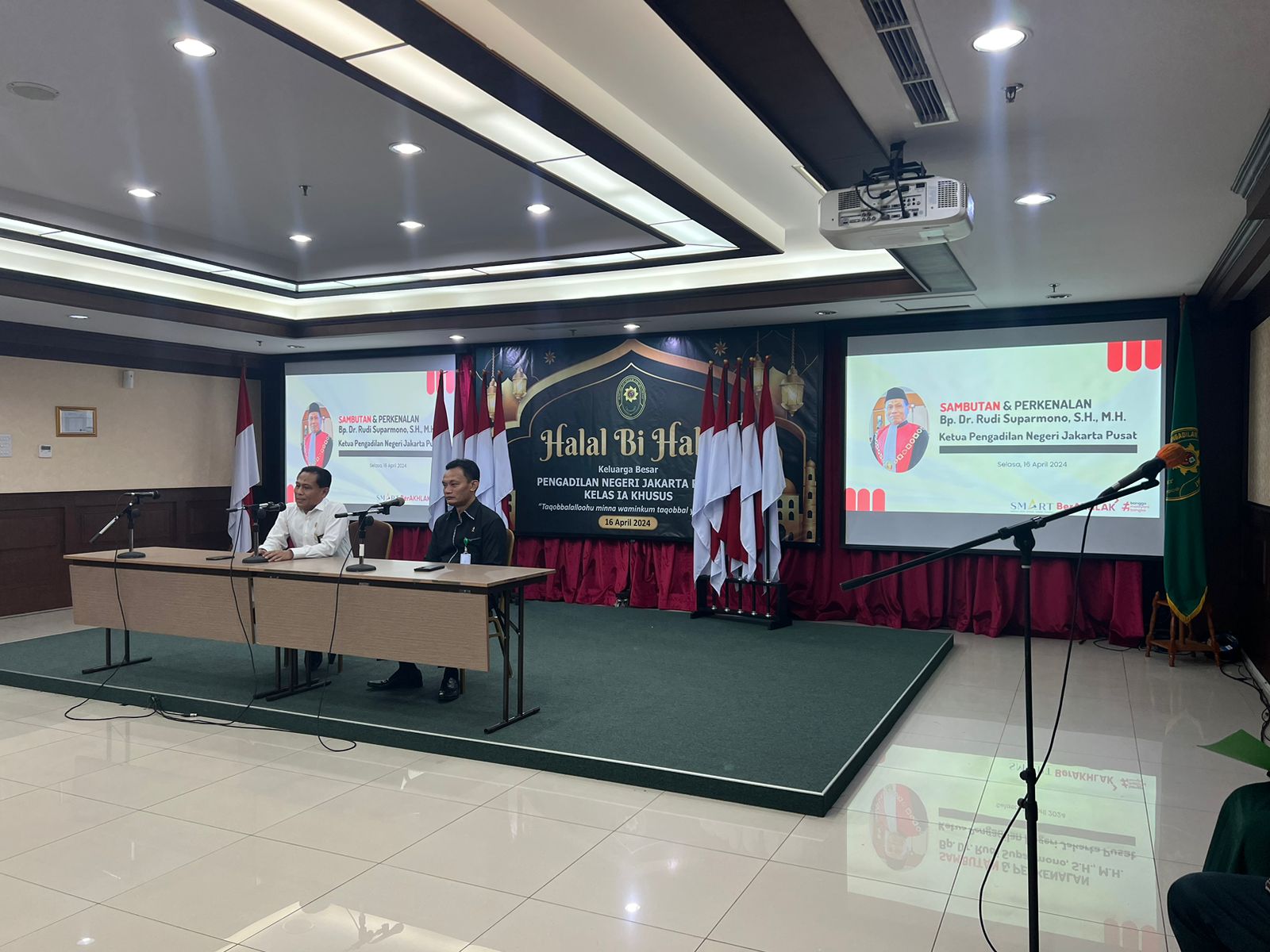 ACARA SAMBUTAN DAN PERKENALAN KETUA PENGADILAN NEGERI JAKARTA PUSAT KELAS IA KHUSUS