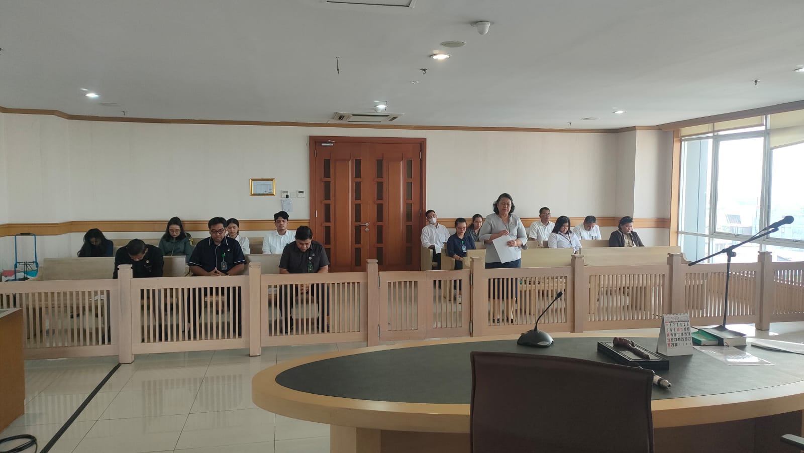 KEBAKTIAN UMAT KRISTIANI HARI RABU PADA PENGADILAN NEGERI JAKARTA PUSAT KELAS IA KHUSUS
