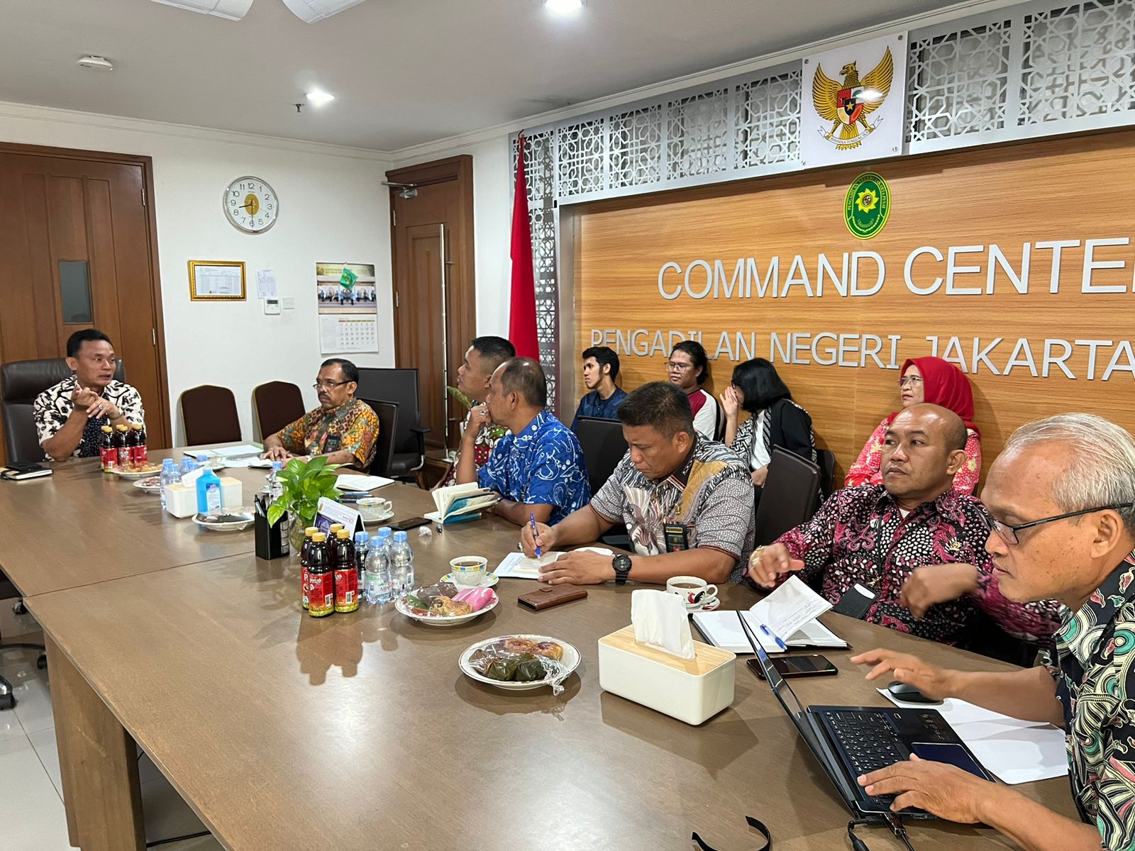 RAPAT MONITORING DAN EVALUASI KINERJA EIS PADA PENGADILAN NEGERI JAKARTA PUSAT KELAS IA KHUSUS