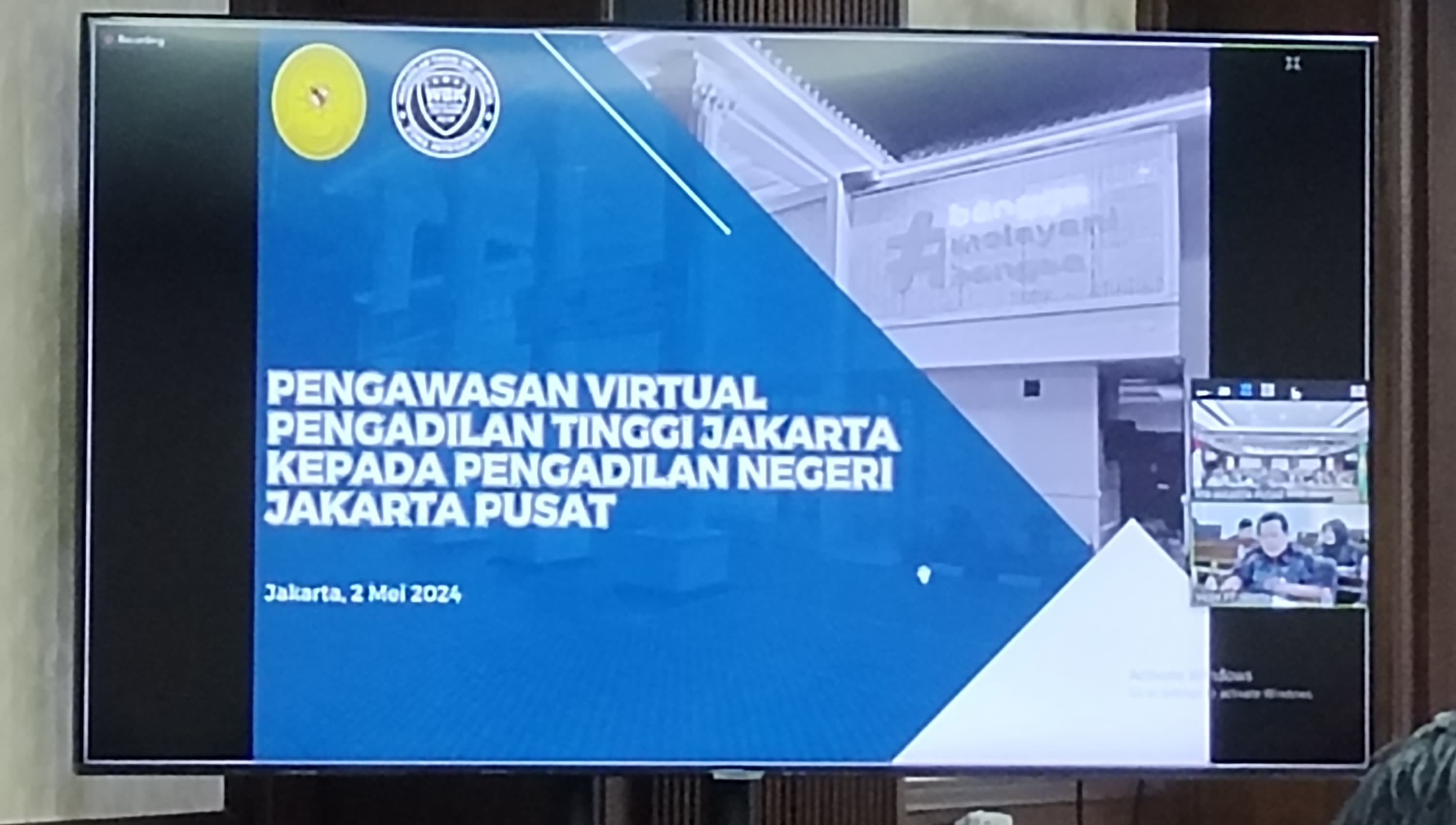 PENGAWASAN DAN MONITORING EVALUASI SECARA VIRTUAL OLEH PENGADILAN TINGGI DKI JAKARTA