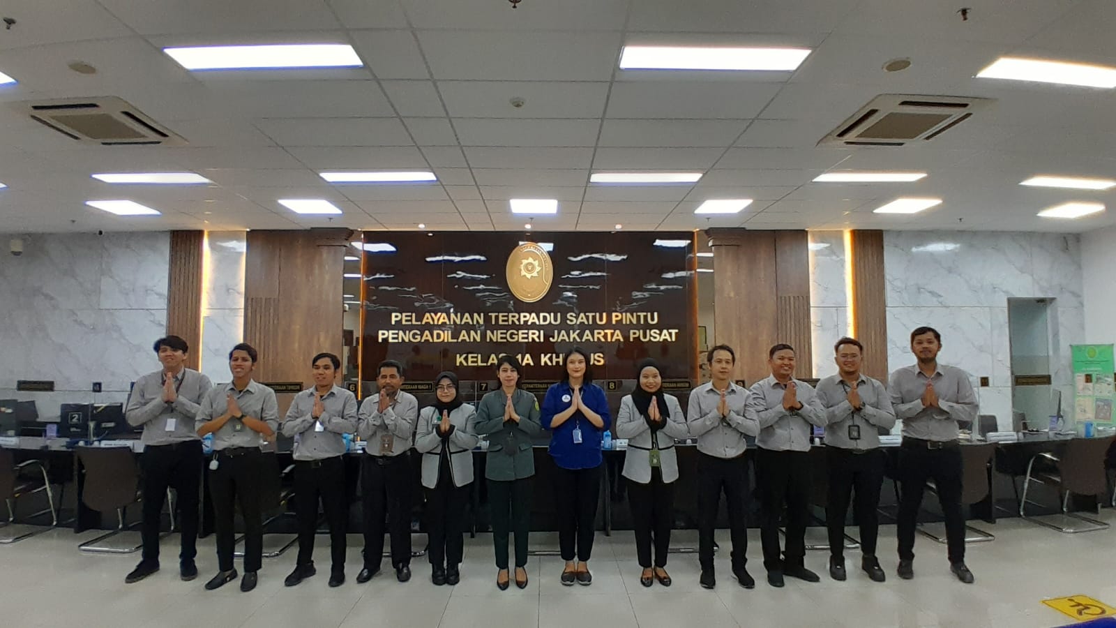 SELASA, 11 JUNI 2024 - BRIEFING PAGI PELAYANAN TERPADU SATU PINTU PENGADILAN NEGERI JAKARTA PUSAT