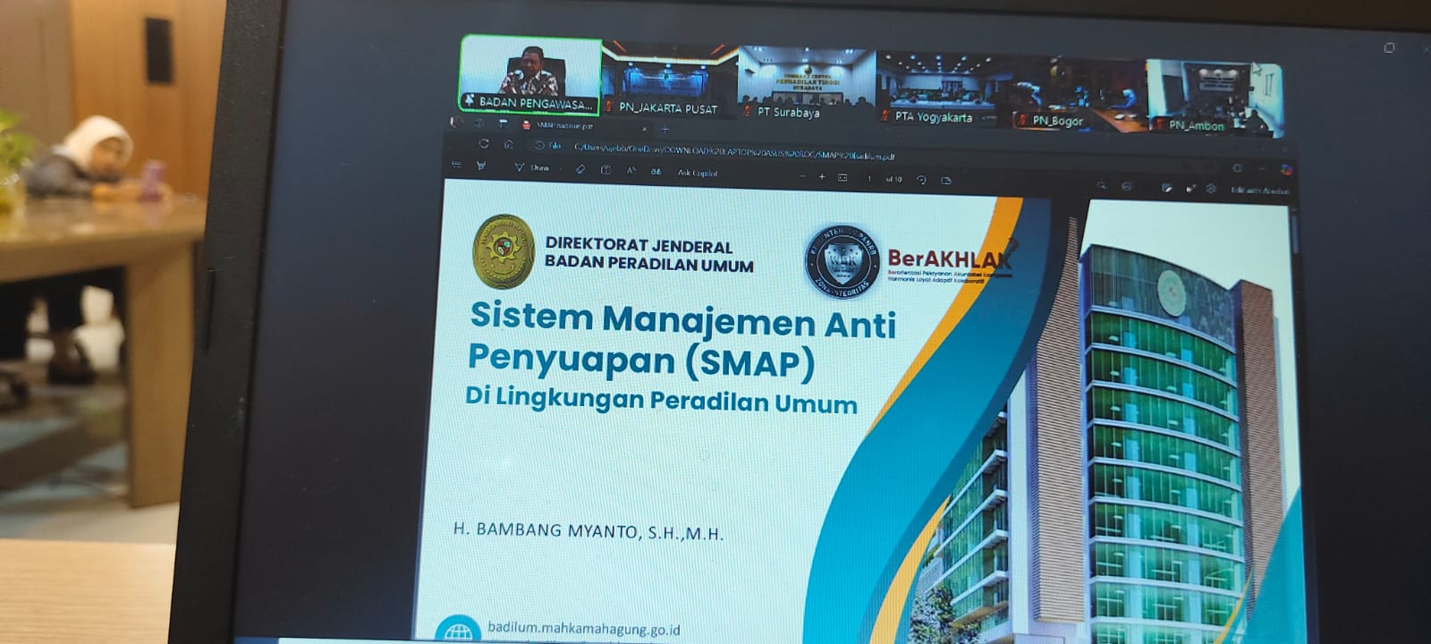 Sosialisasi Sistem Manajemen Anti Penyuapan (SMAP)Tahun 2025